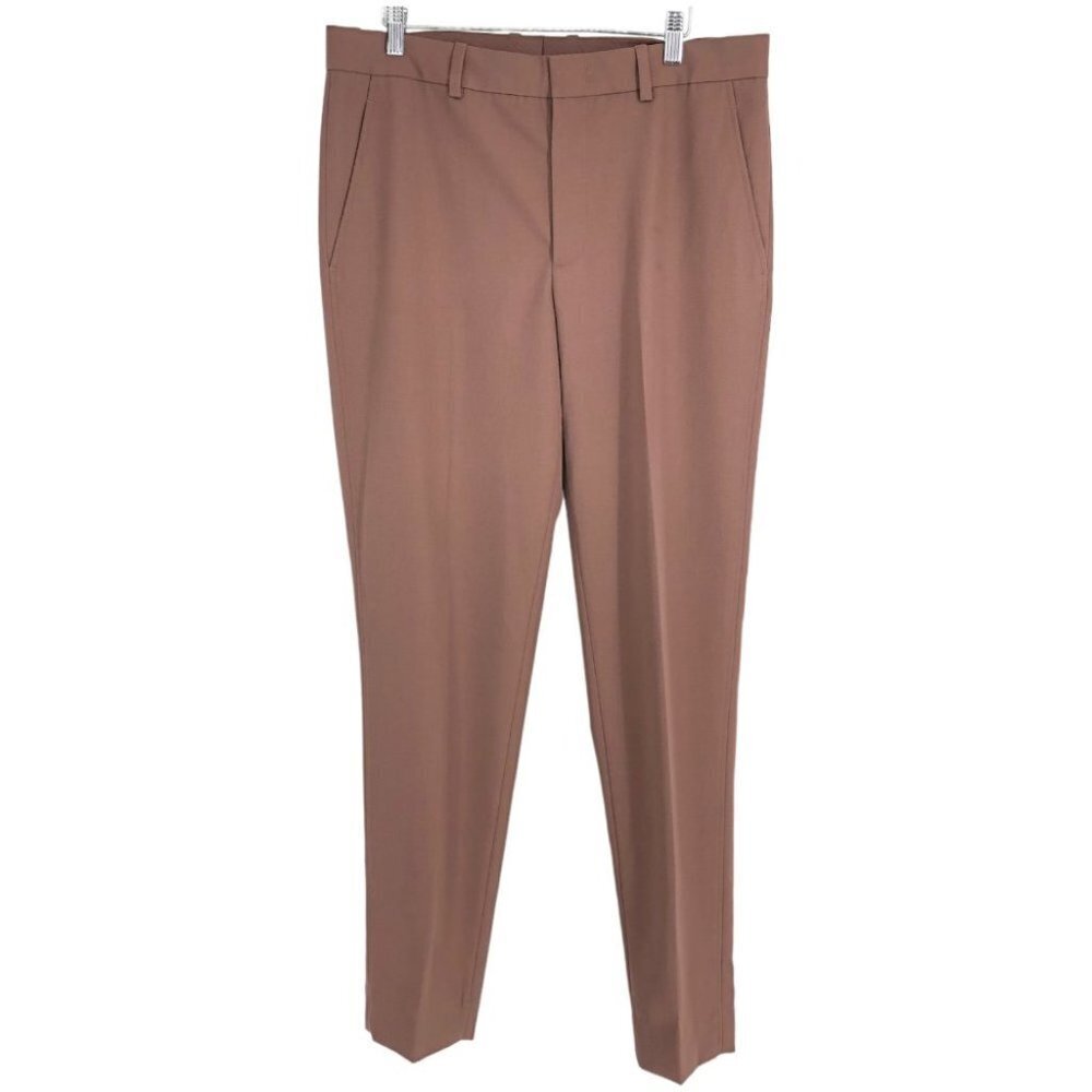 COS light mauve straight leg tapered  dress pants / slacks / trousers size 34R